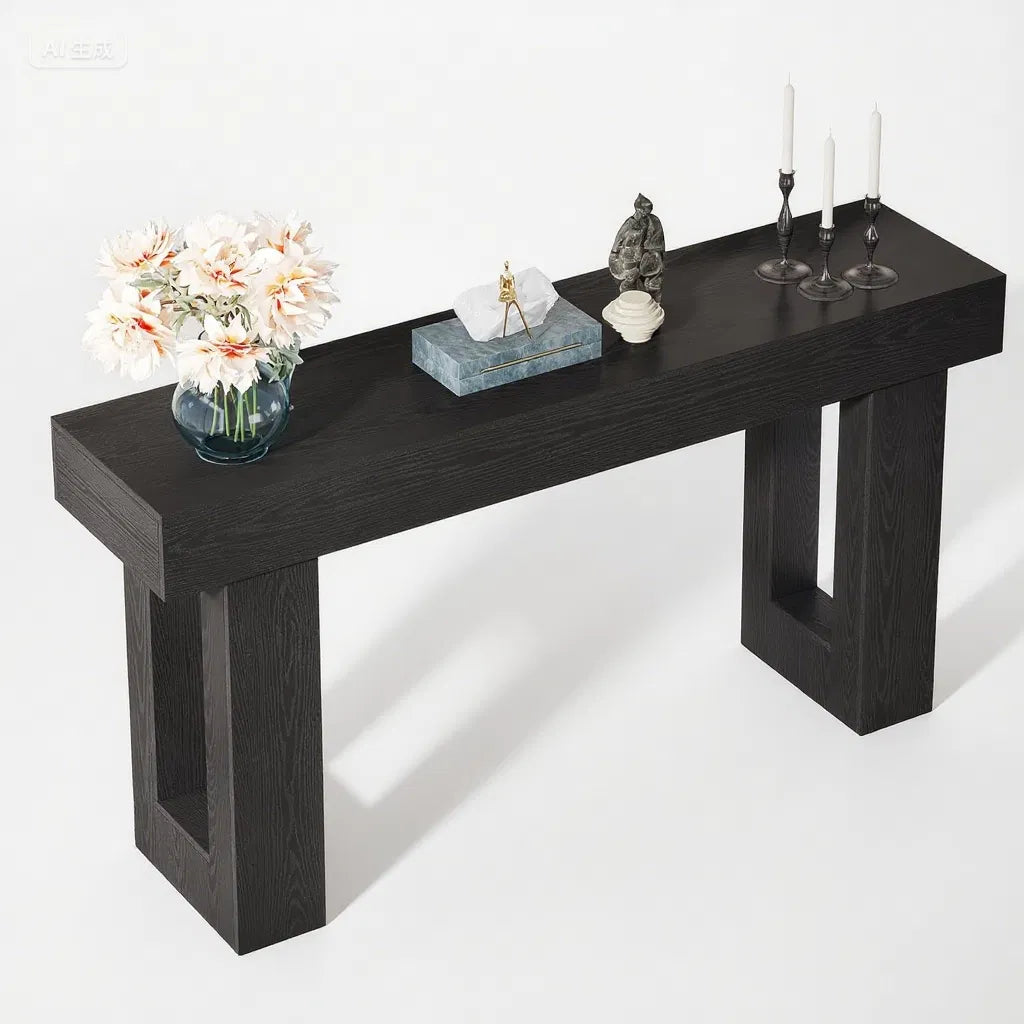 Mesa Consola Alargada de Estilo Rústico para el Hogar