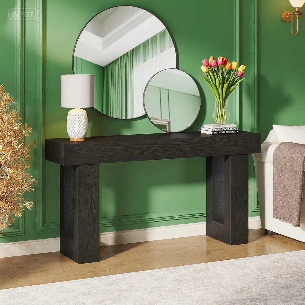 Mesa Consola Alargada de Estilo Rústico para el Hogar