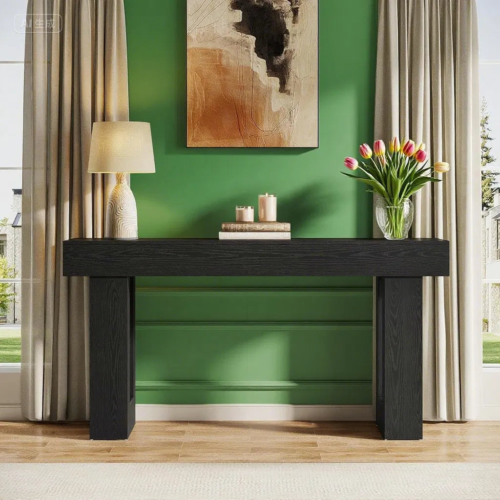 Mesa Consola Alargada de Estilo Rústico para el Hogar